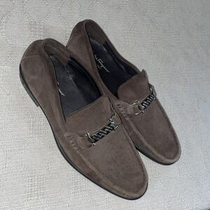 Salvatore Ferragamo Men’s Casual Loafers Size 43 U.S. 10 M Brown Leather Party